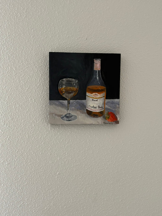 Wine Bottle & Wine Glass